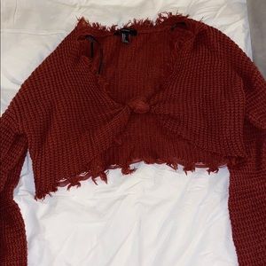 Cropped Knitted Sweater